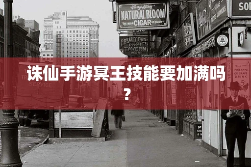 诛仙手游冥王技能要加满吗？