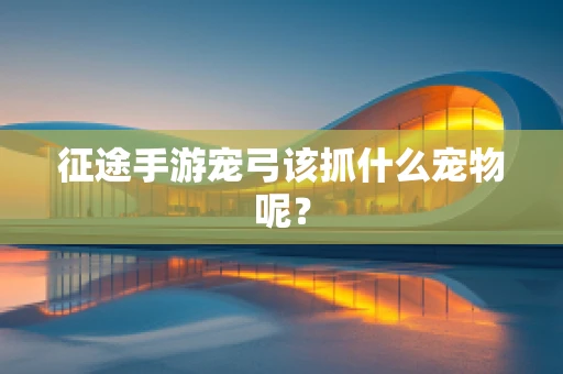 征途手游宠弓该抓什么宠物呢？