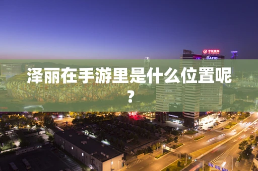 泽丽在手游里是什么位置呢？