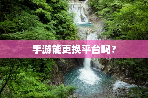 手游能更换平台吗？
