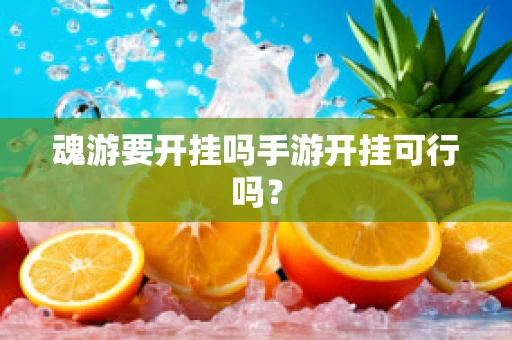 魂游要开挂吗手游开挂可行吗？