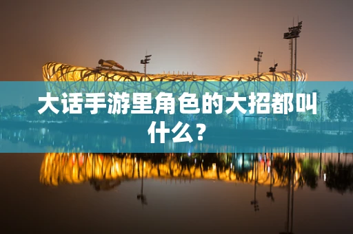 大话手游里角色的大招都叫什么？