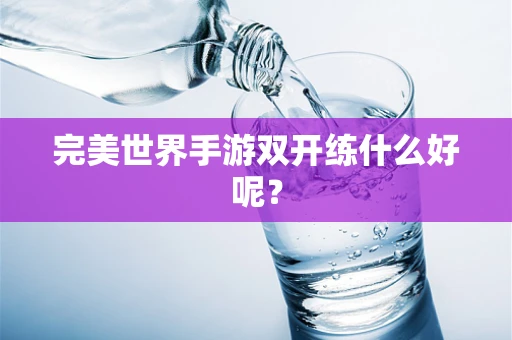 完美世界手游双开练什么好呢？