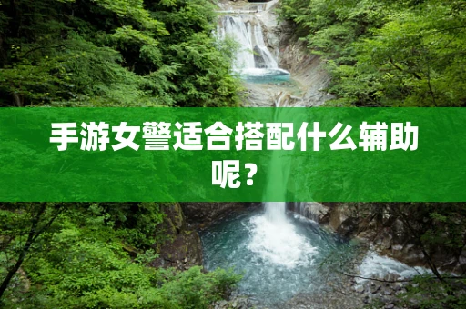 手游女警适合搭配什么辅助呢？