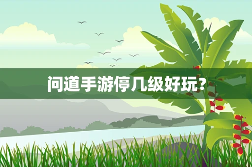 问道手游停几级好玩？