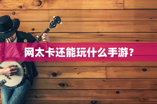 网太卡还能玩什么手游？