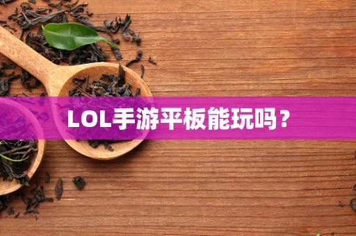 LOL手游平板能玩吗？