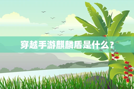 穿越手游麒麟盾是什么？