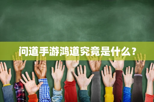 问道手游鸿道究竟是什么？