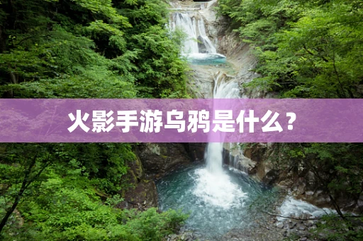 火影手游乌鸦是什么？