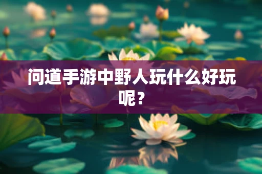 问道手游中野人玩什么好玩呢？