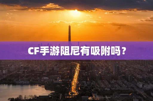 CF手游阻尼有吸附吗？