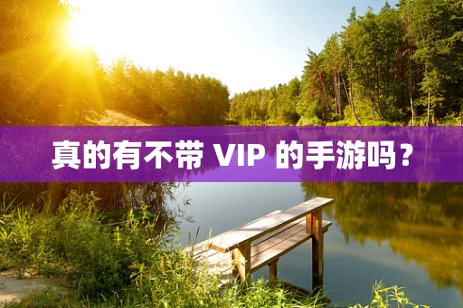 真的有不带 VIP 的手游吗？