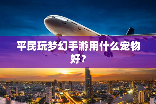 平民玩梦幻手游用什么宠物好？