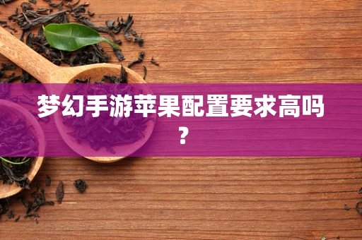 梦幻手游苹果配置要求高吗？