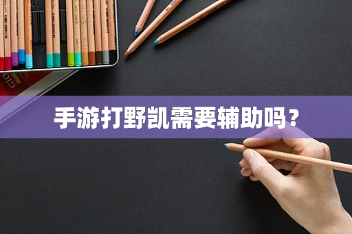 手游打野凯需要辅助吗？