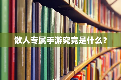 散人专属手游究竟是什么？