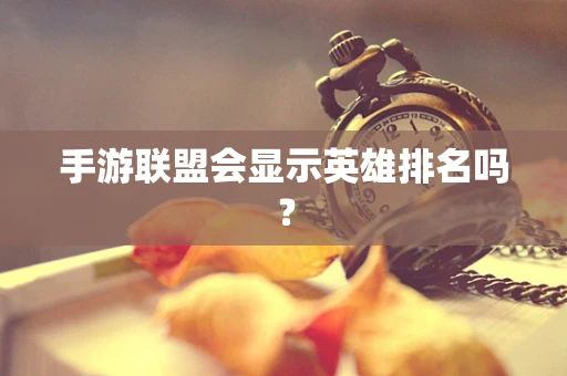 手游联盟会显示英雄排名吗？